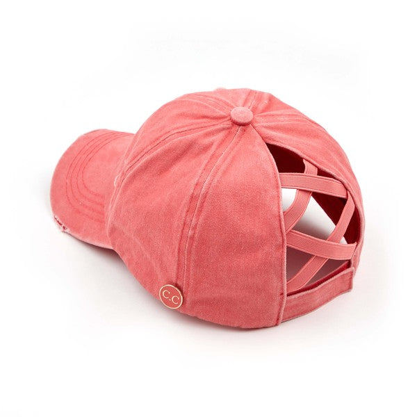 CC Criss-Cross Cap w/ Buttons