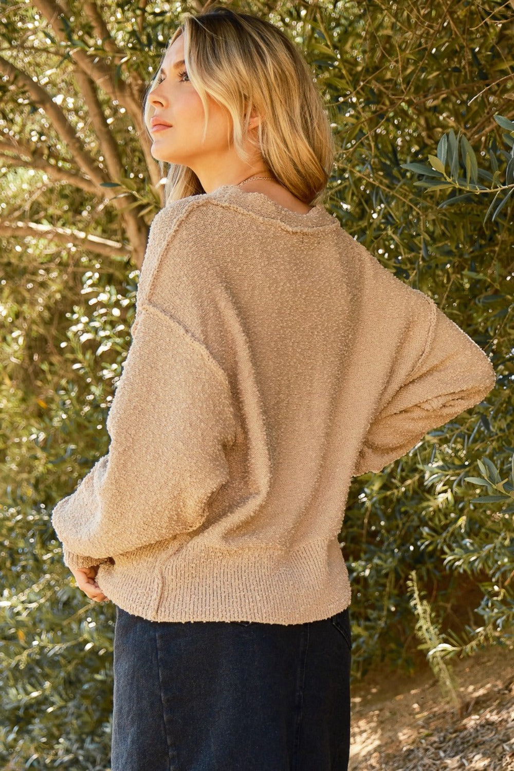 Jane Popcorn Sweater Cardigan