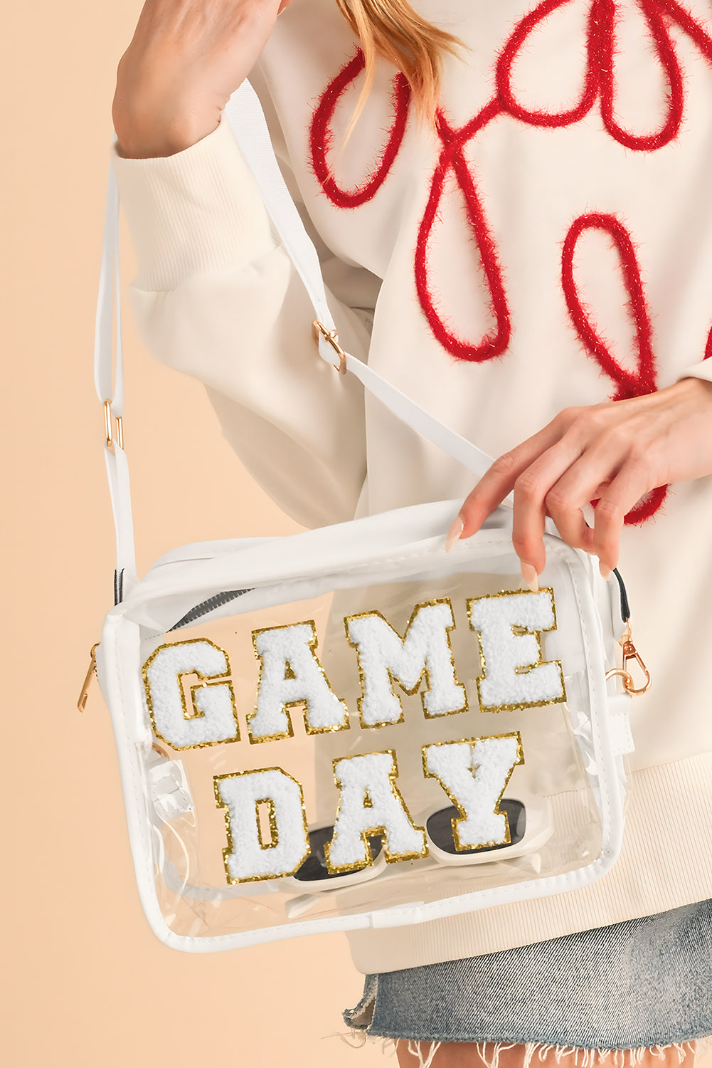 GAME DAY Pattern Clear Bag