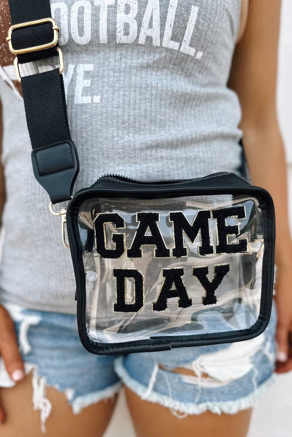 GAME DAY Pattern Clear Bag