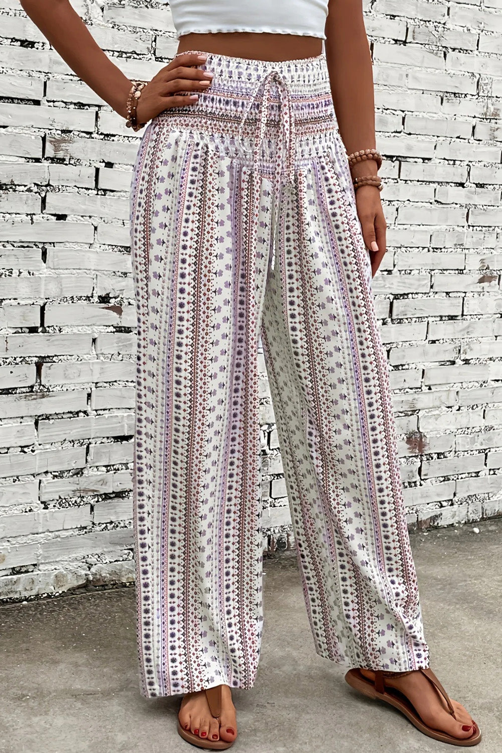 Jenna Drawstring Wide Leg Pants