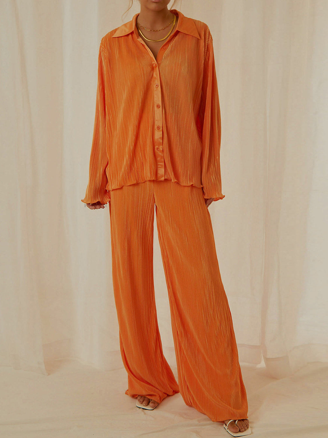 Sara Long Sleeve Top and Pants Lounge Set