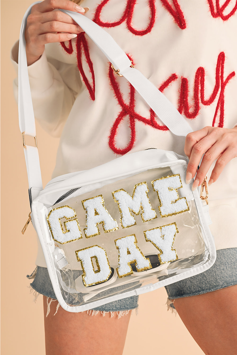 GAME DAY Pattern Clear Bag