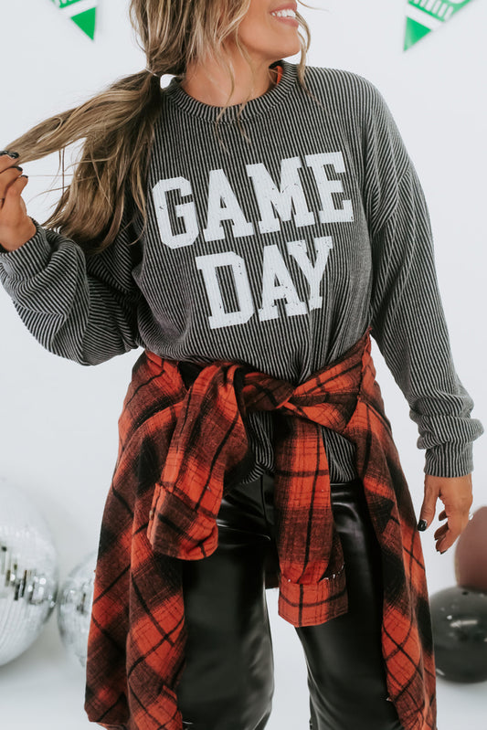 GAME DAY Graphic Long Sleeve Top