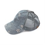 CC Destroyed Denim Pony Cap