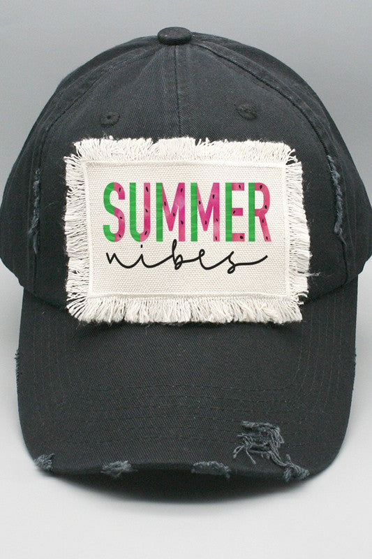 Summer Apparel Summer Vibes Patch Hat