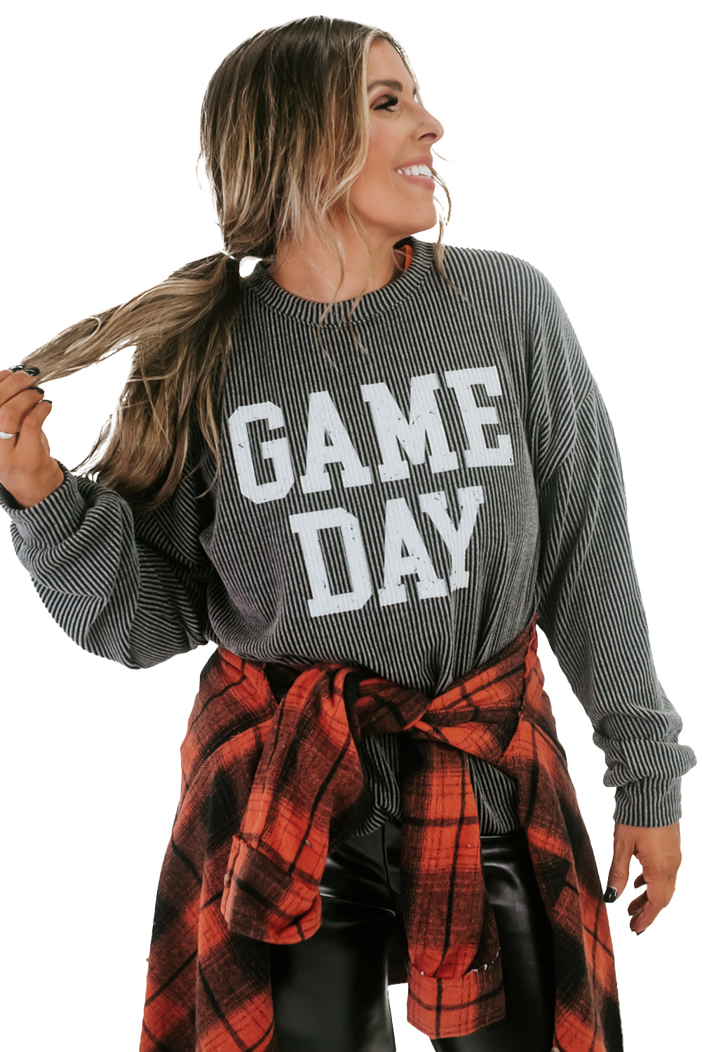 GAME DAY Graphic Long Sleeve Top