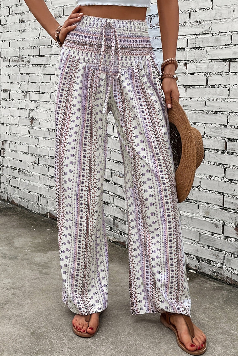 Jenna Drawstring Wide Leg Pants