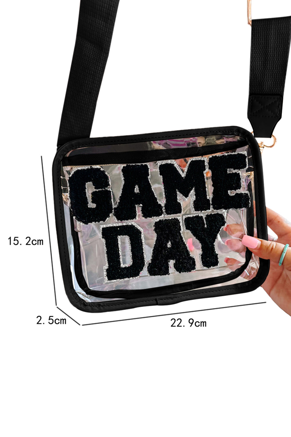 GAME DAY Pattern Clear Bag