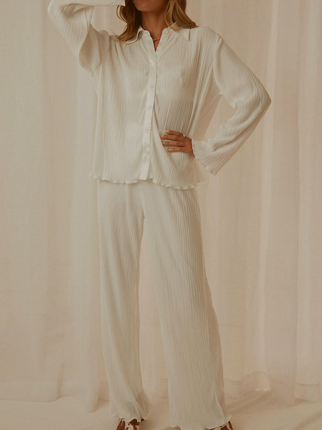 Sara Long Sleeve Top and Pants Lounge Set