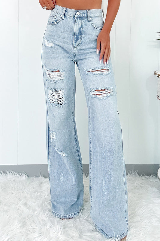 Beau  High Waist Wide Leg Jeans