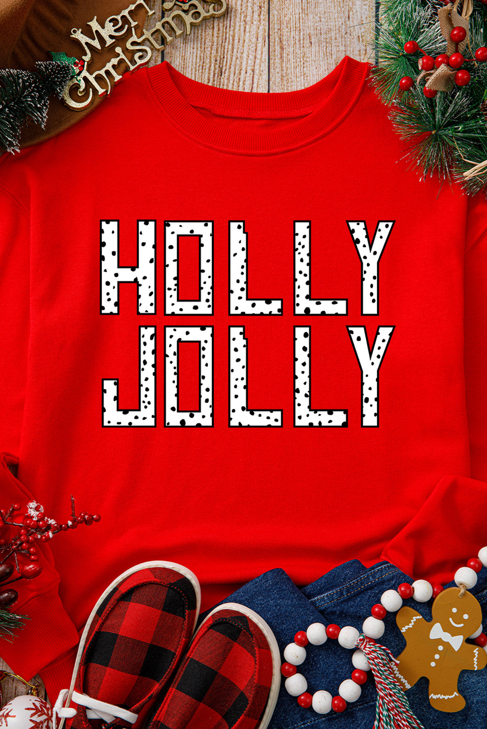 HOLLY JOLLY Christmas Sweatshirt