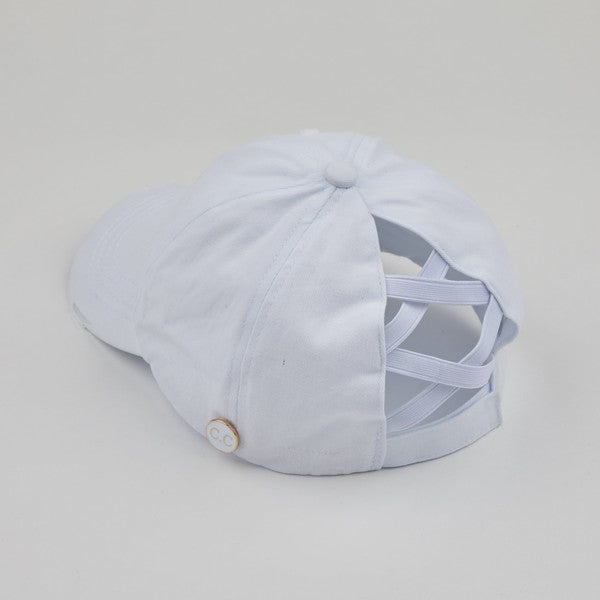 CC Criss-Cross Cap w/ Buttons