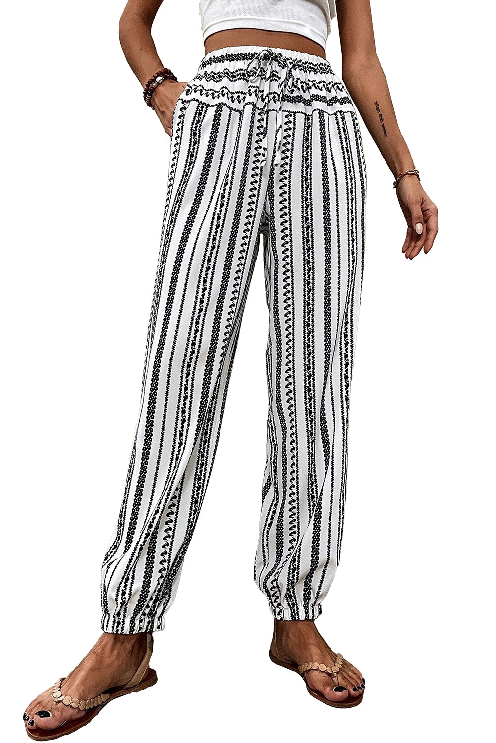 Nicolette Drawstring Cuff Pants