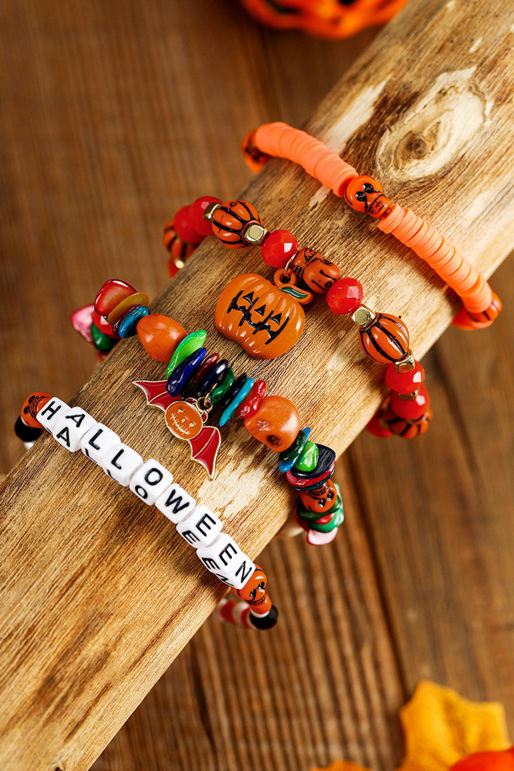 4Pcs Halloween Bracelet Set