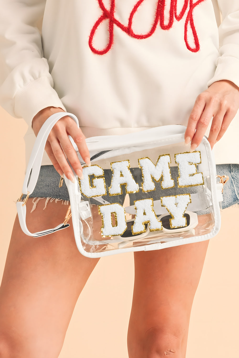 GAME DAY Pattern Clear Bag