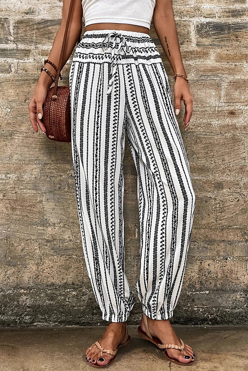 Nicolette Drawstring Cuff Pants