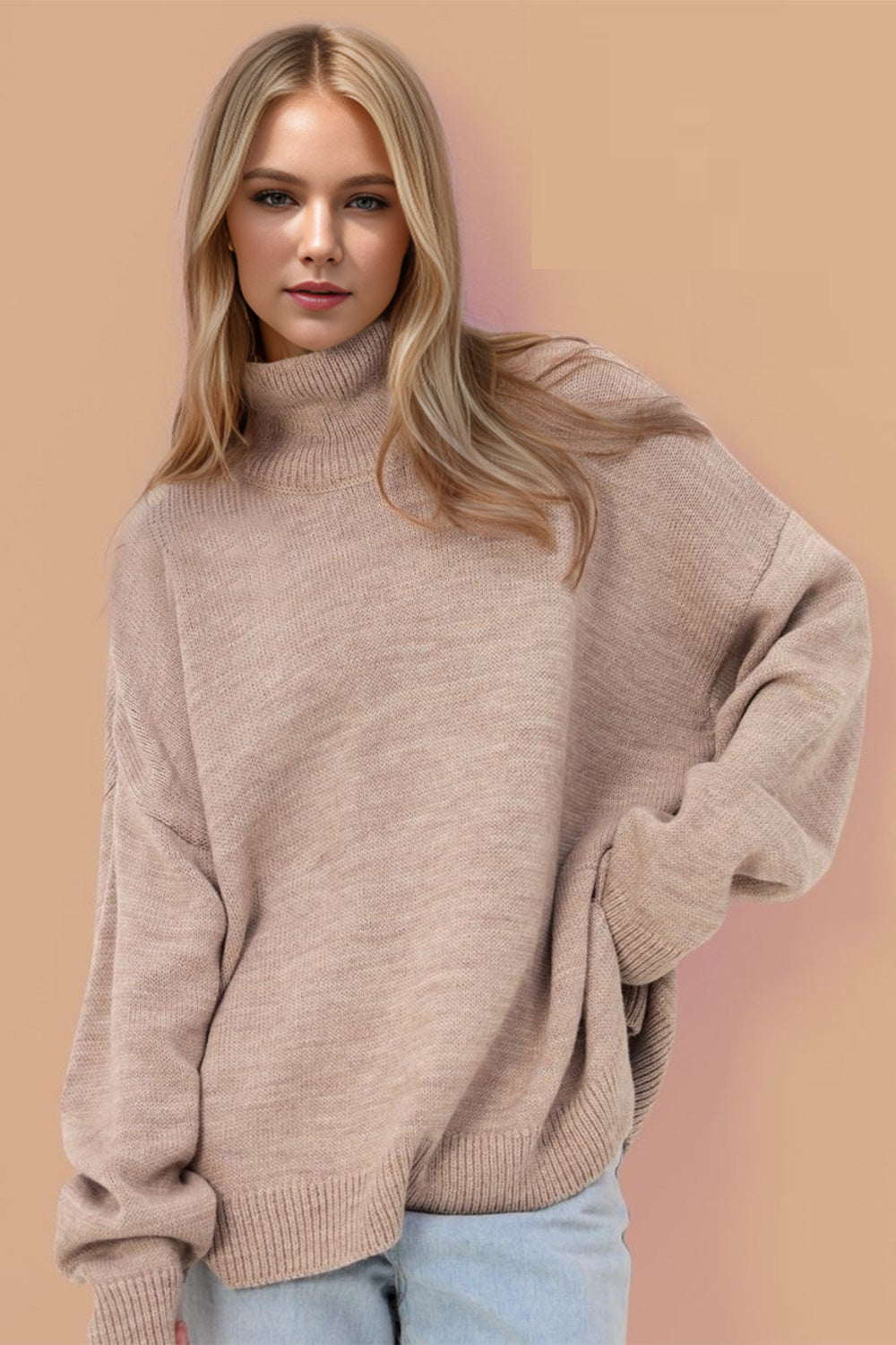 Maddie Turtleneck Long Sleeve Sweater