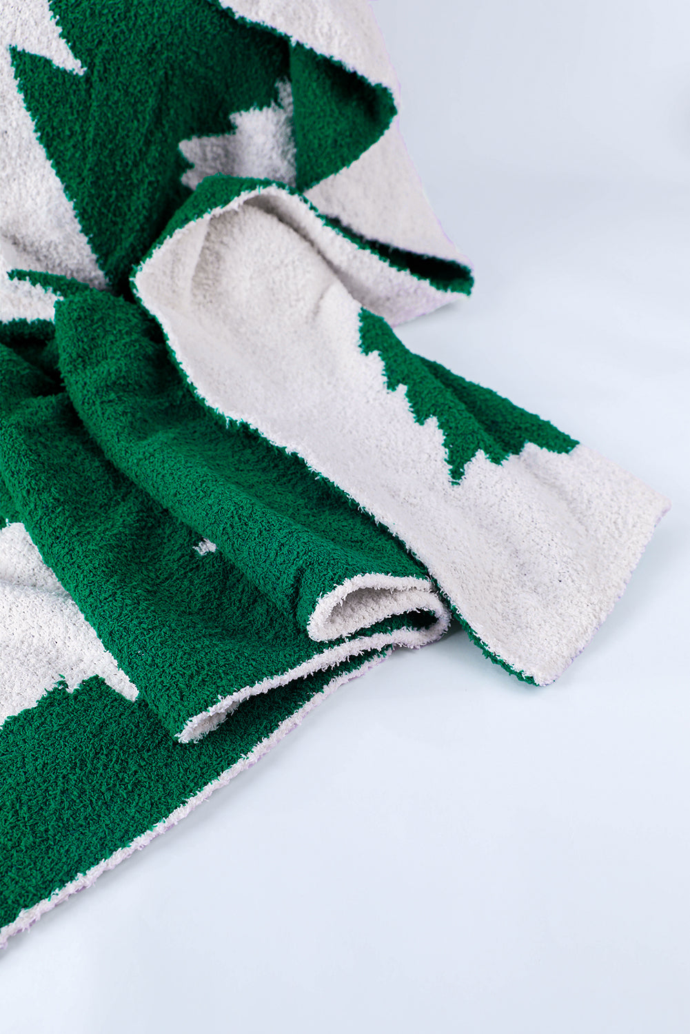 Dark Green Christmas Tree Blanket