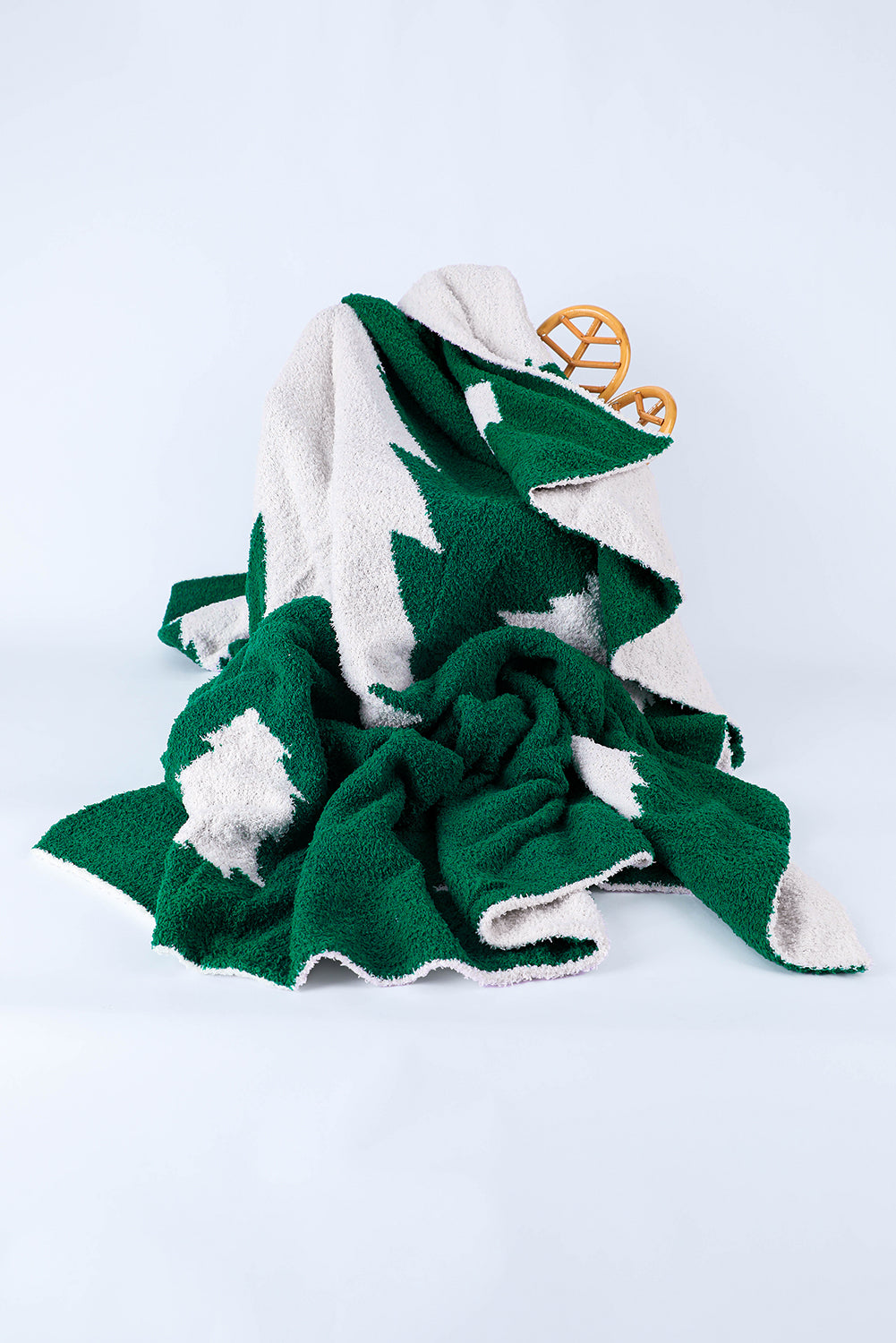 Dark Green Christmas Tree Blanket