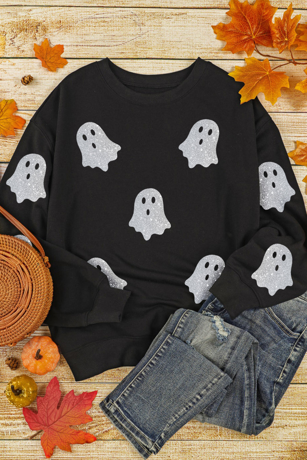 Glitter Ghost  Sweatshirt