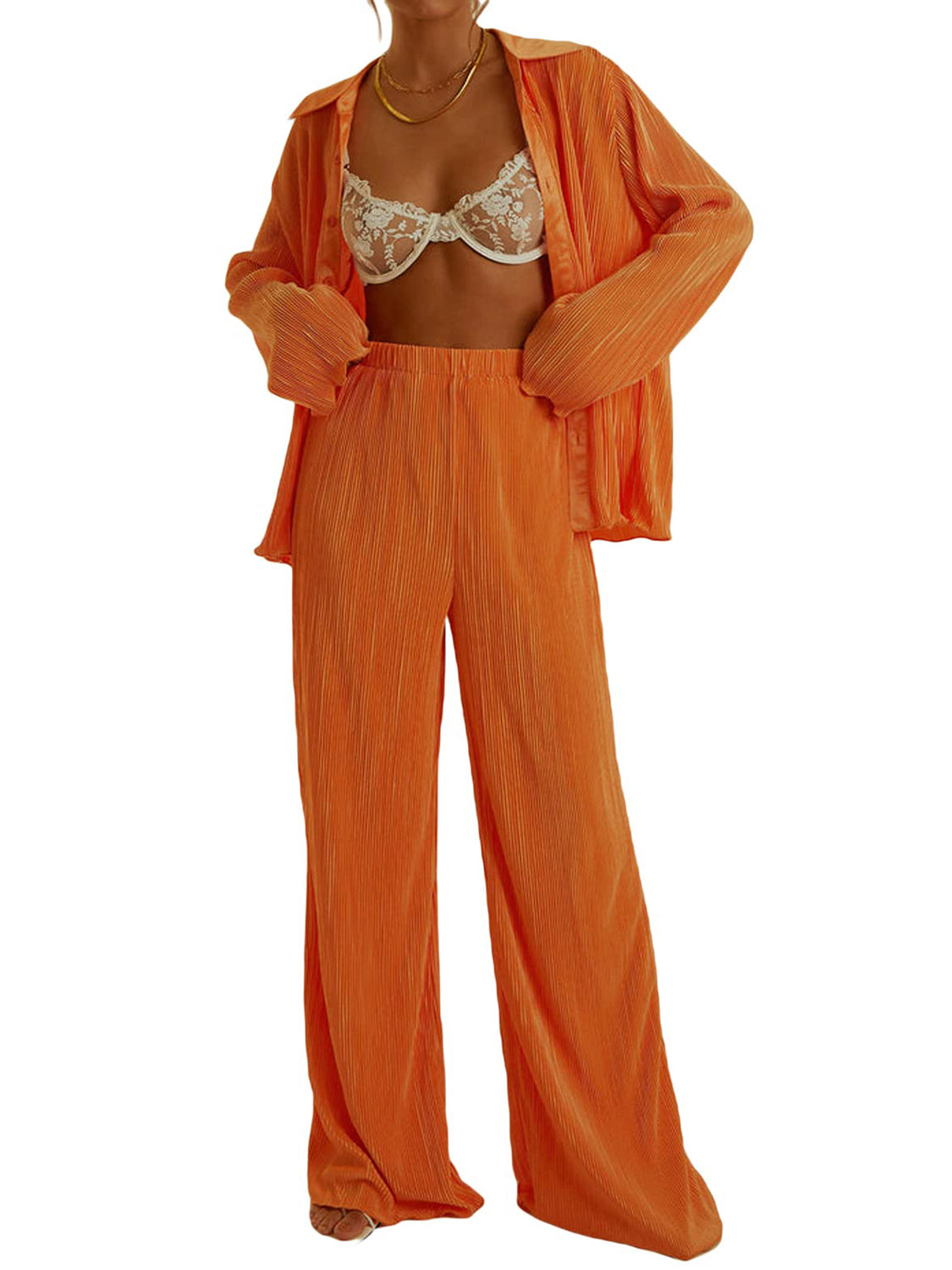 Sara Long Sleeve Top and Pants Lounge Set