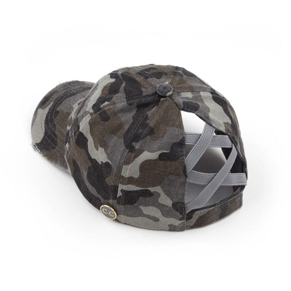 CC Criss-Cross Cap w/ Buttons