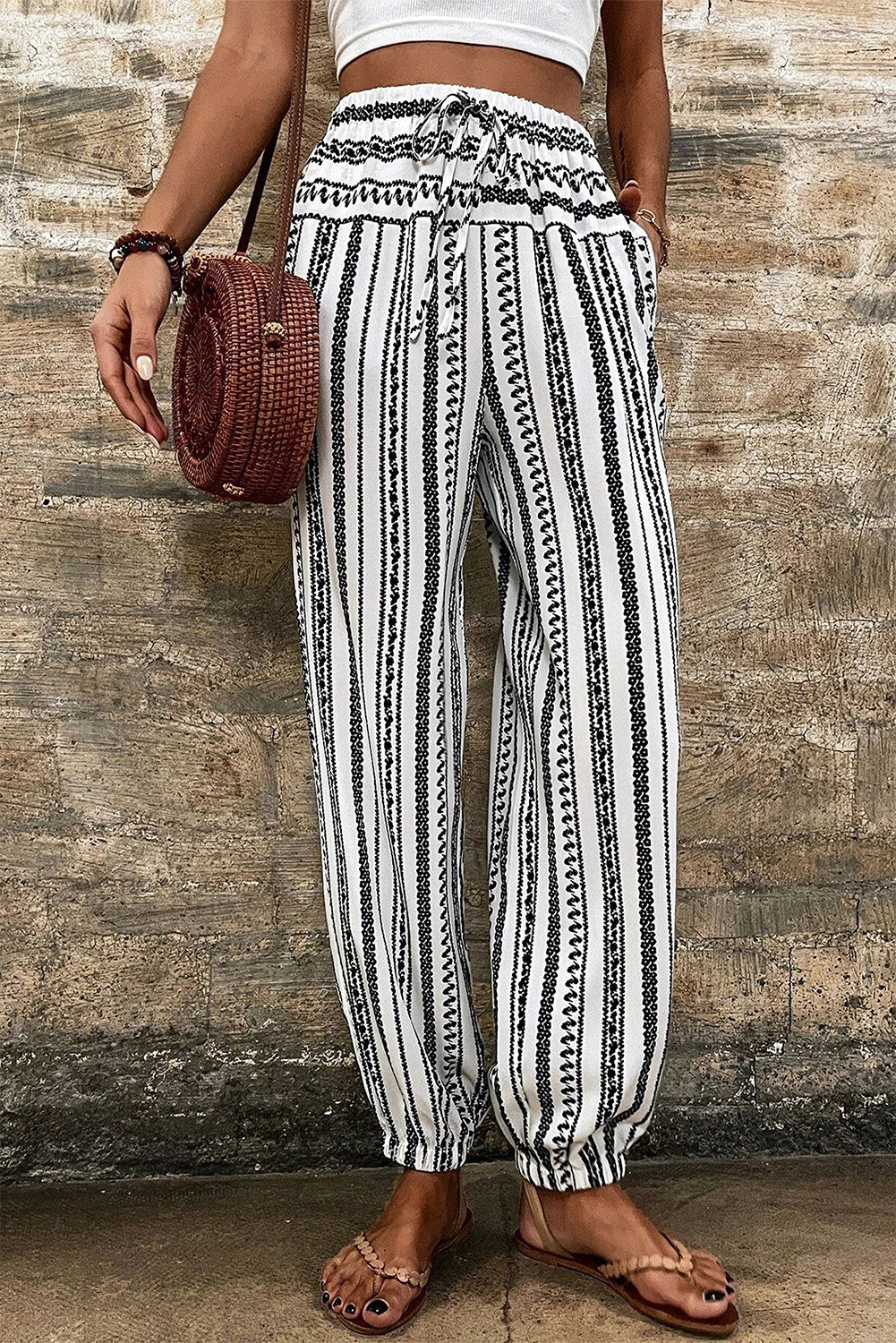 Nicolette Drawstring Cuff Pants