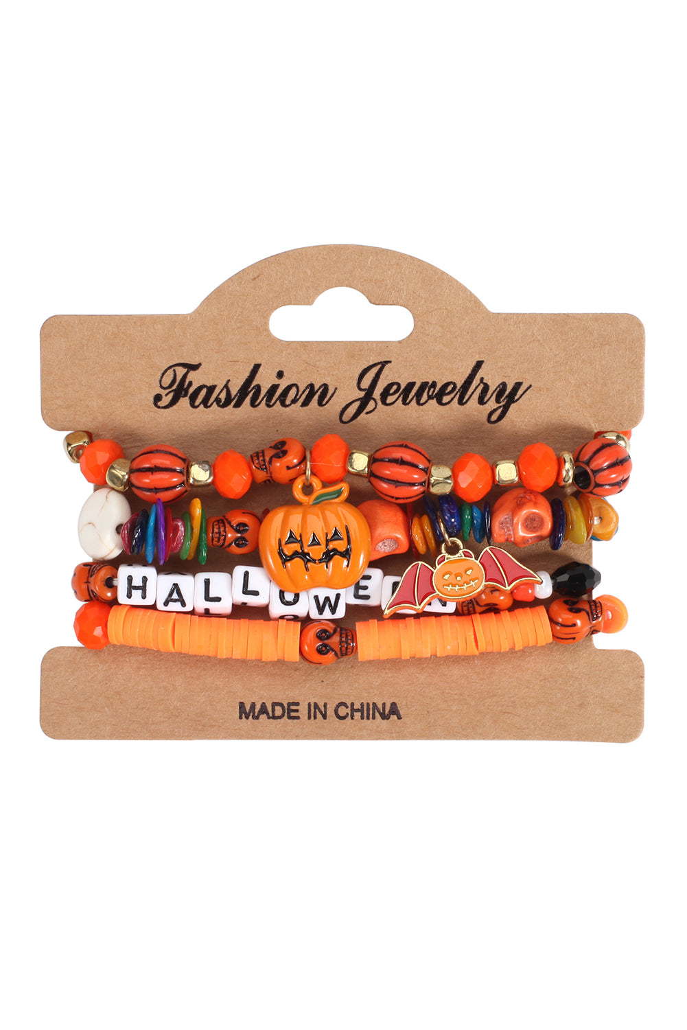 4Pcs Halloween Bracelet Set