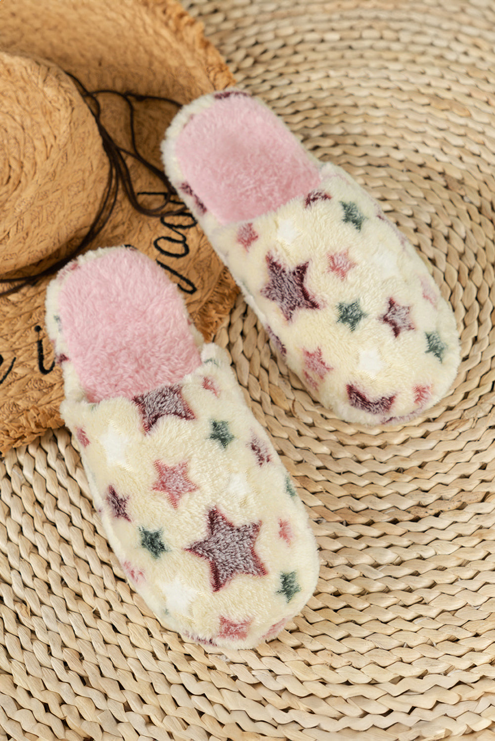 Star Plush Home Slippers