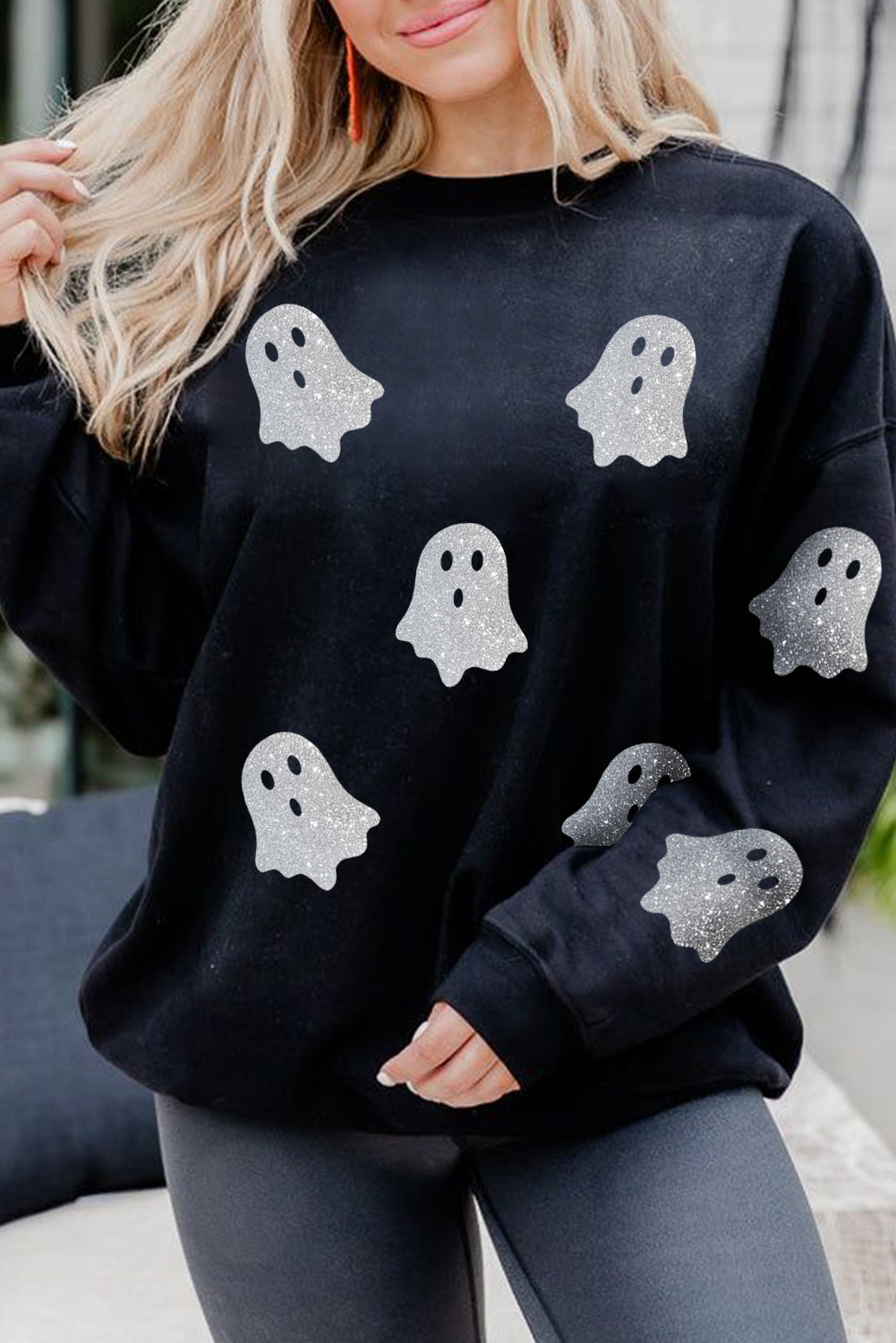 Glitter Ghost  Sweatshirt