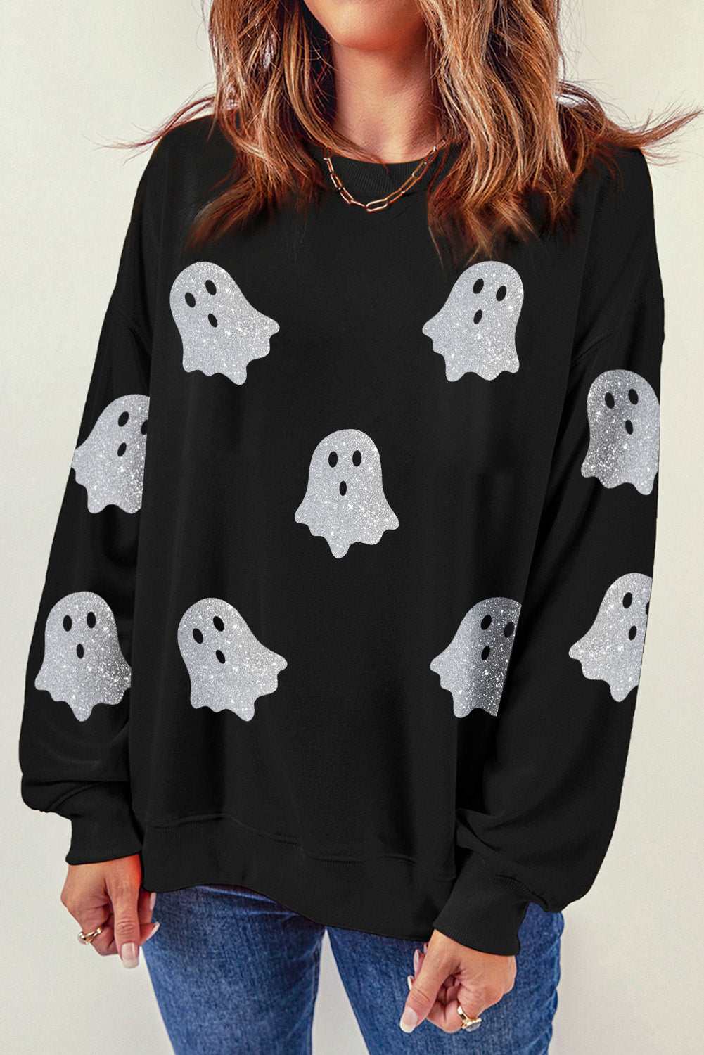 Glitter Ghost  Sweatshirt