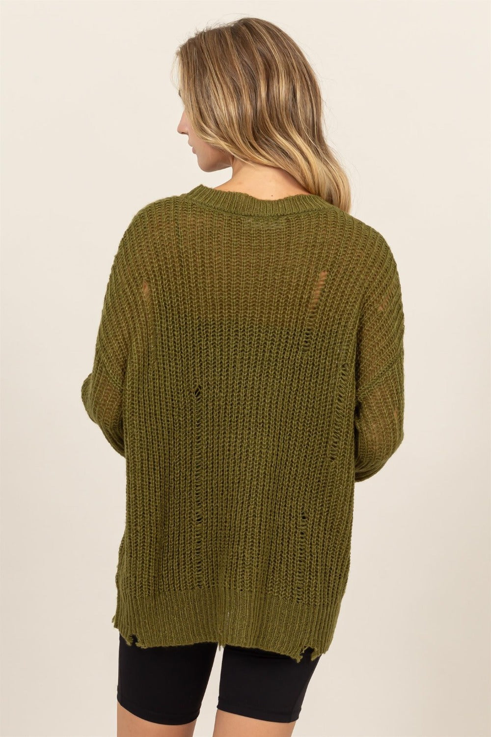 Heather Long Sleeve Knit Top