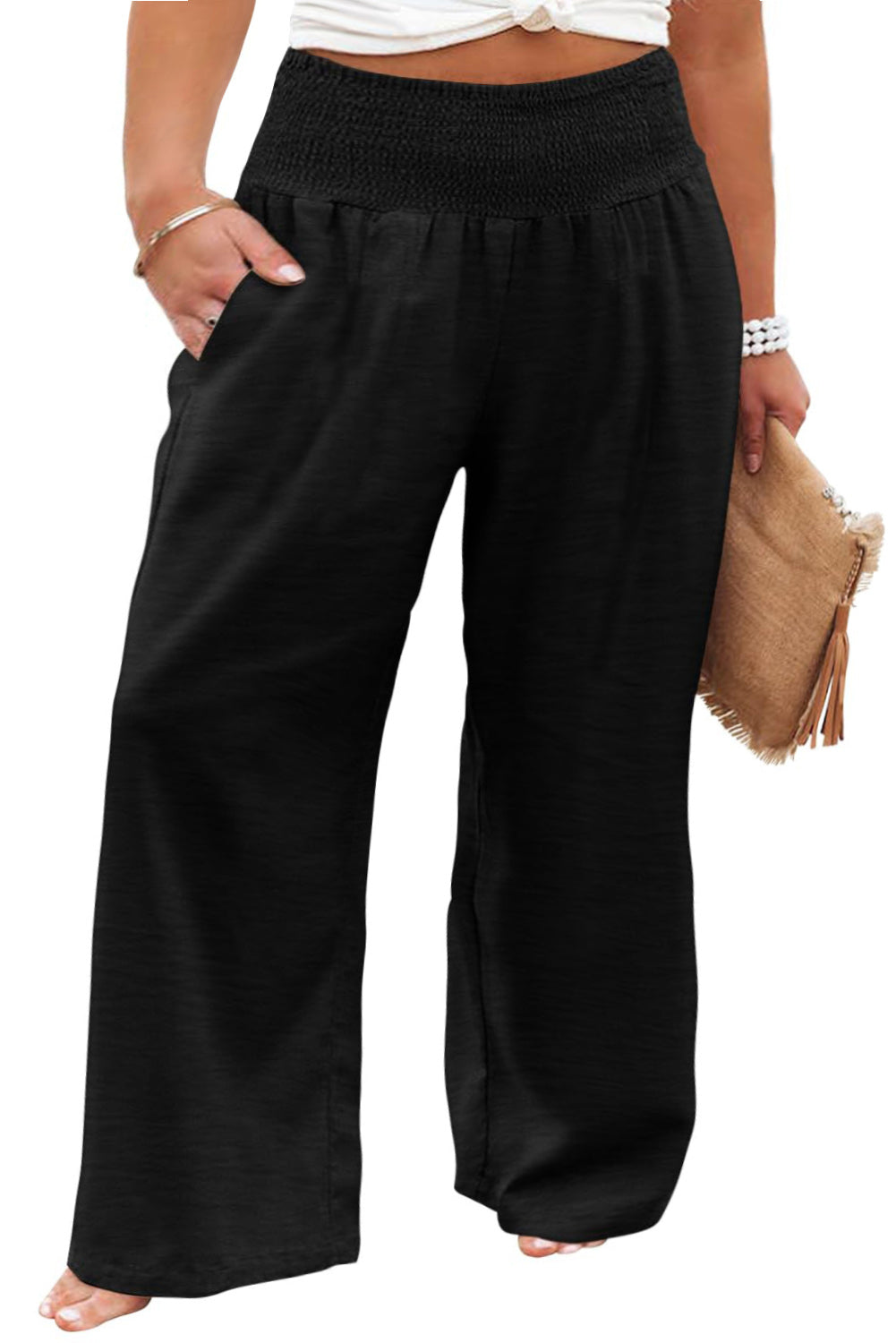 Mae Plus Size Wide Leg Pants