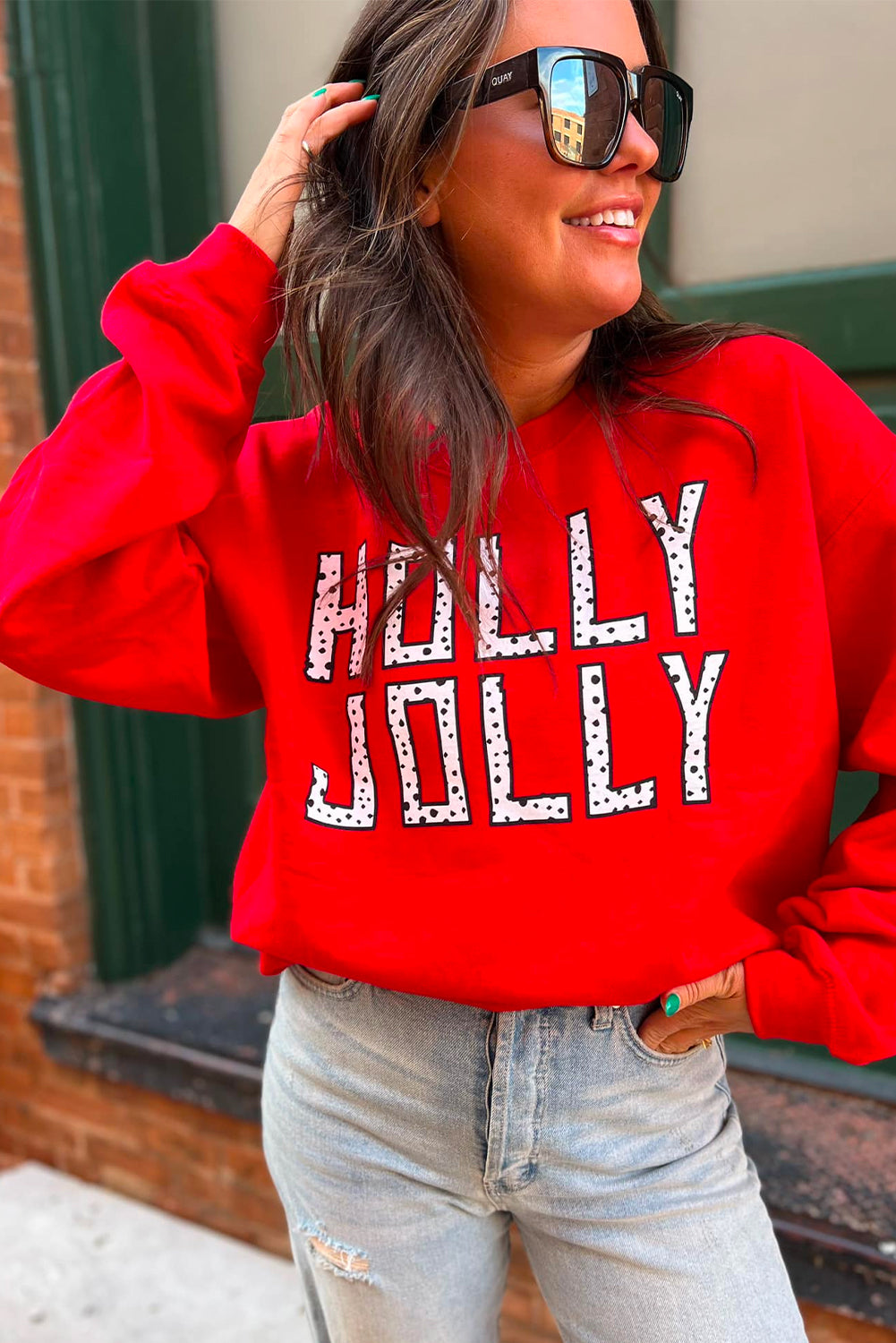 HOLLY JOLLY Christmas Sweatshirt