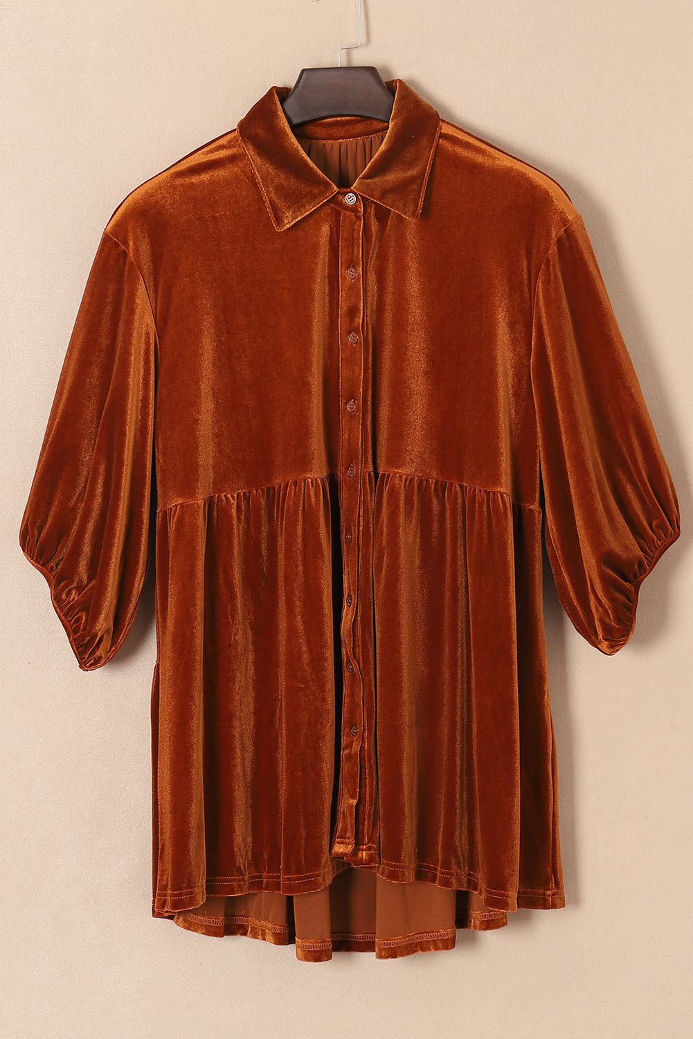 Chelsea Babydoll Velvet Shirt